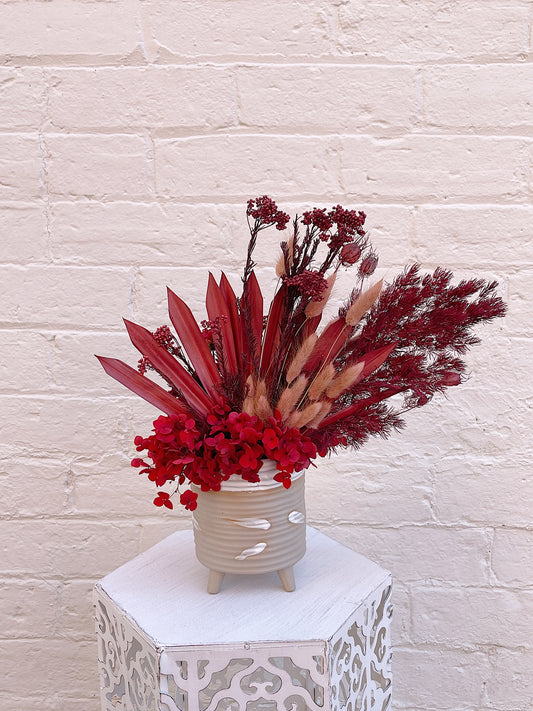 Dried arrangement "Red Sun"