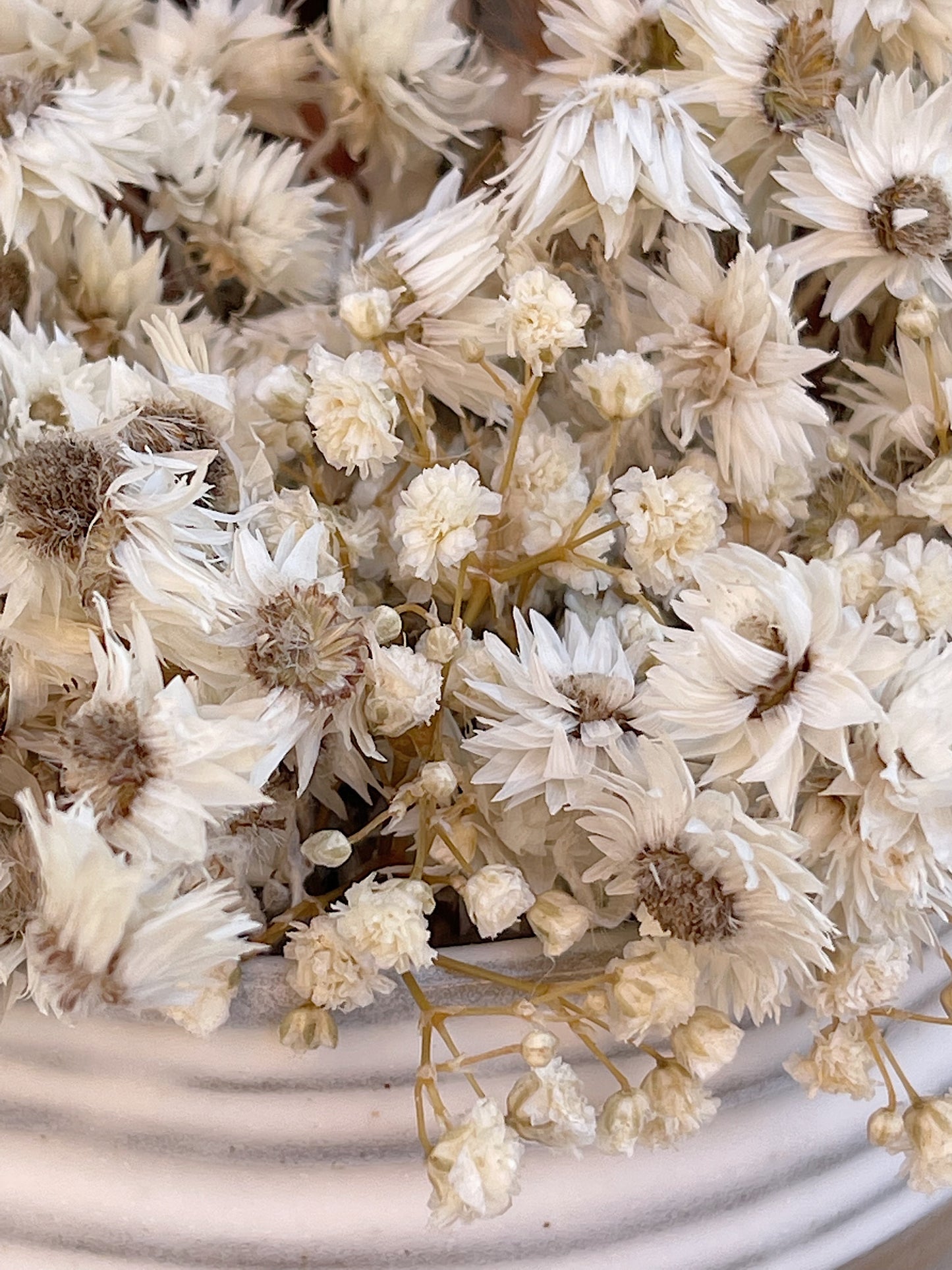 Dried arrangement "White Regency"